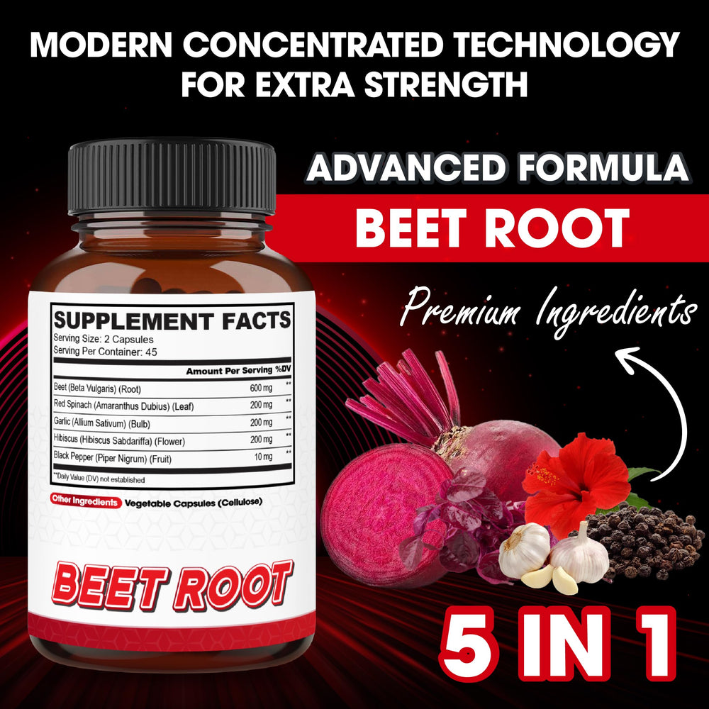 agobi Beet Root Capsules, 12100 mg, 90 Count