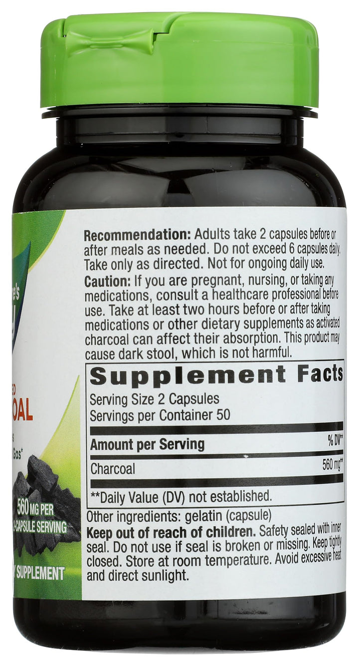Nature's Way Activated Charcoal, 100 Count