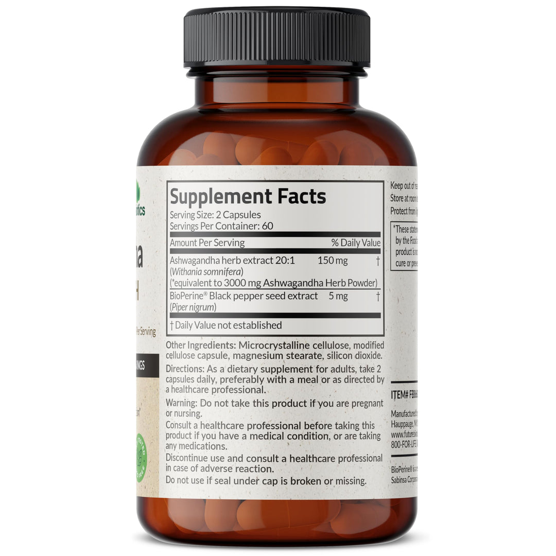 Futurebiotics Ashwagandha Extra Strength 3000 mg, 120 Count