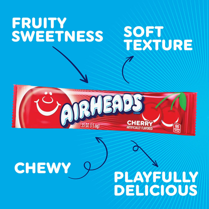 Airheads Candy Bars, Variety, 60 Count
