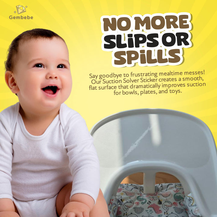 Gembebe Suction Solver Sticker, Peanut Shape, 2 Count