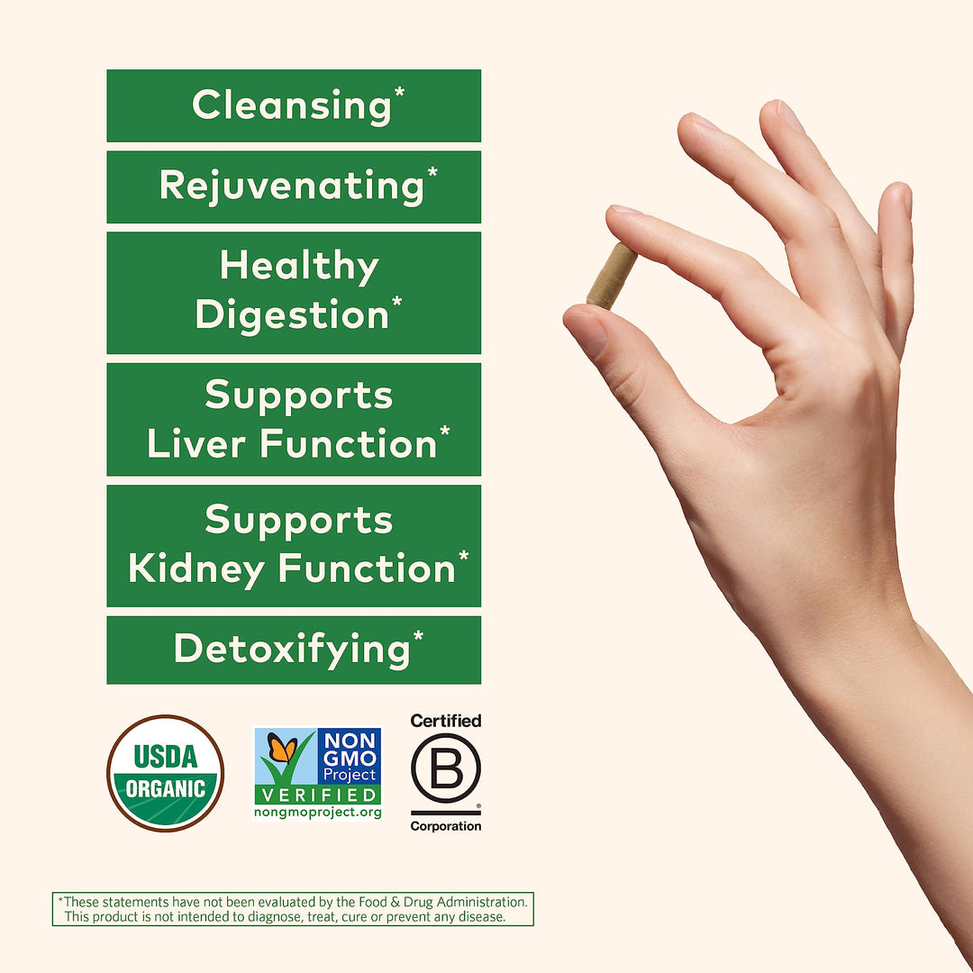 Organic India Liver Kidney Herbal Supplement, 90 Count