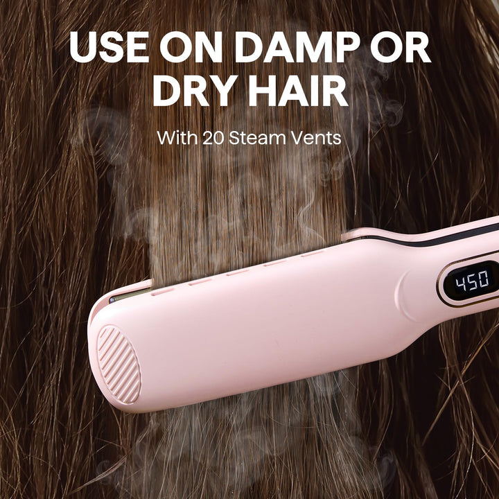 wavytalk Wet To Straight Hair Straightener, 1.75 Wide Vent Sesh Flat Iron