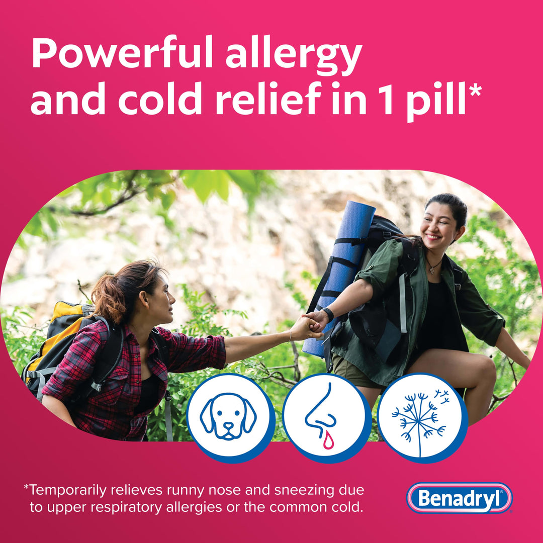 Benadryl Ultra Tabs Antihistamine Allergy Relief With Diphenhydramine