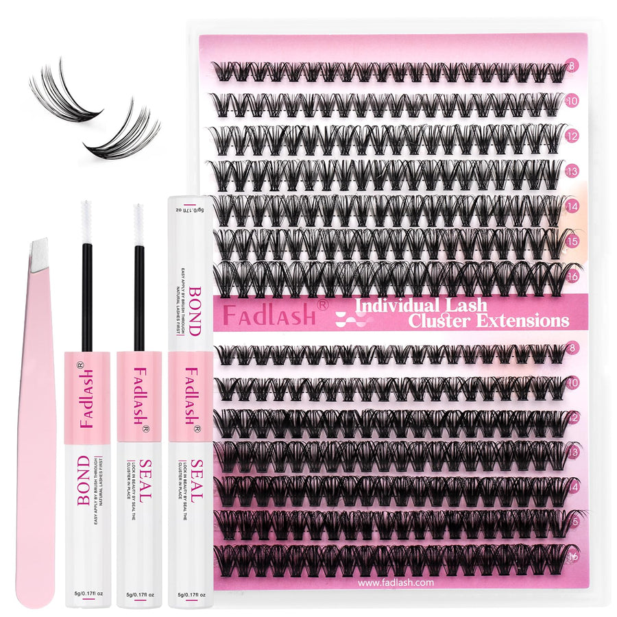 FADLASH DIY Eyelash Extension Kit, D Curl, 240 Count