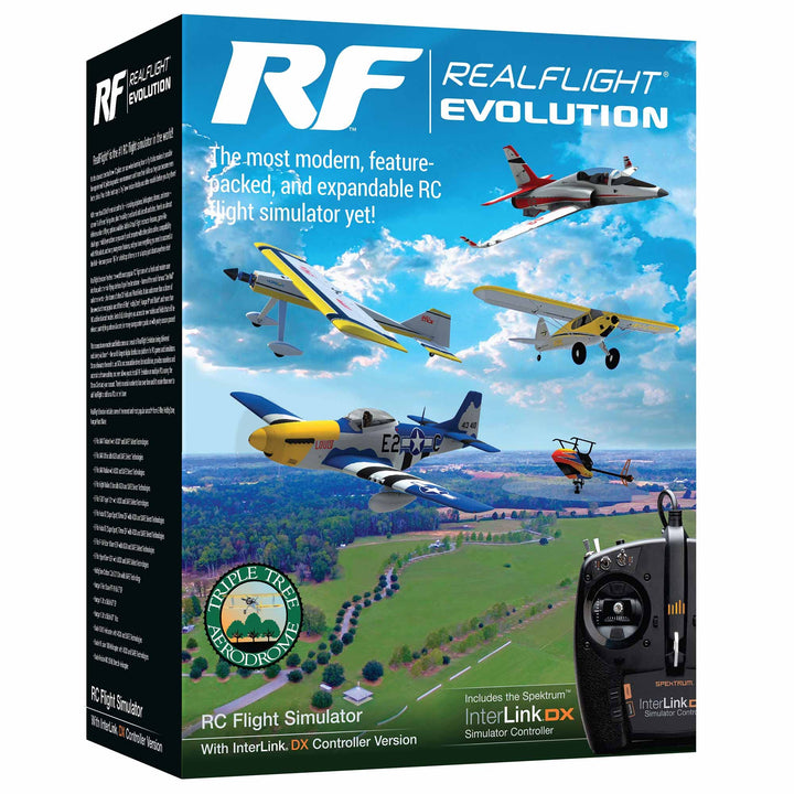RealFlight Evolution RC Flight Simulator, Interlink DX Controller, RFL2000