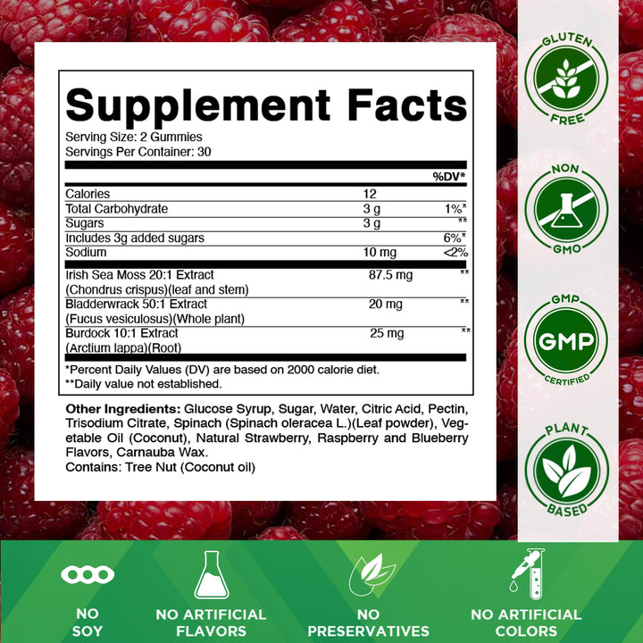 Vitamatic Sea Moss Gummies, 60 Count