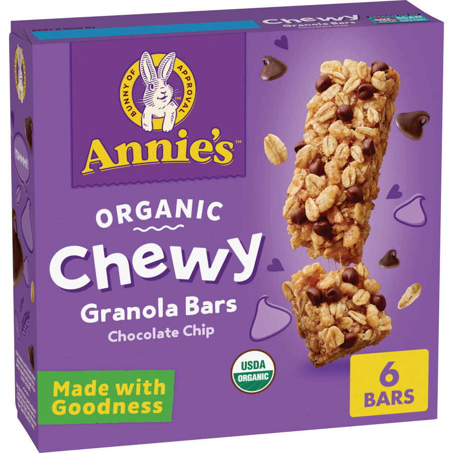 Annie's Homegrown Organic Chewy Granola Bars, Chocolate Chip, 5.34 oz