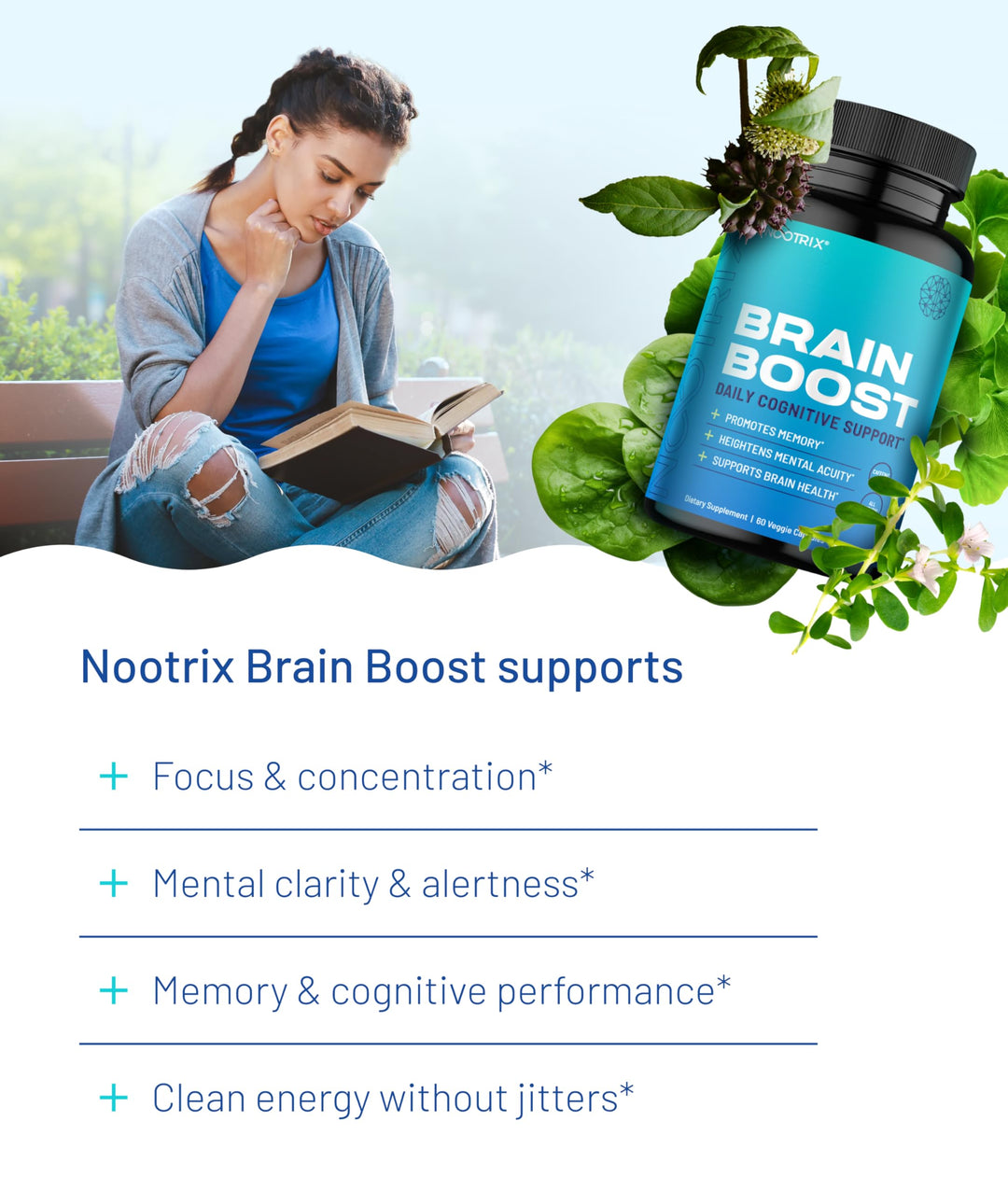 Nootrix Brain Boost Capsules, 60 Count