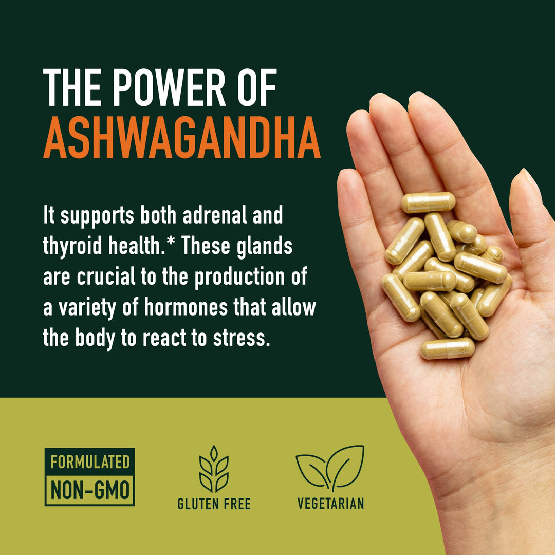 SMNutrition Ashwagandha Root Extract Supplement, 1300 mg, 120 Count