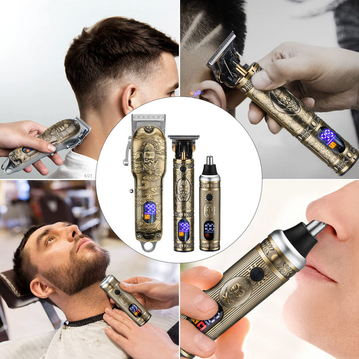 Dumite Hair Clippers and Trimmer Set, Gold