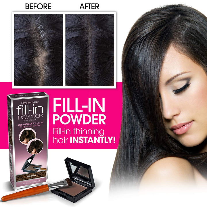 Cover Your Gray Brush-In Wand, Medium Brown