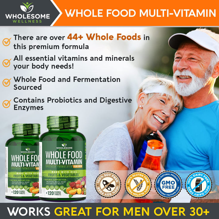 Wholesome Wellness Whole Food Multivitamin, 120 Count