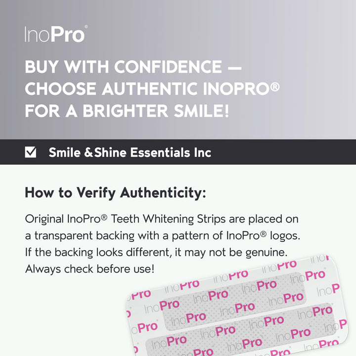 INOPRO / Natural Teeth Whitening Strips Kit, 14 Treatments
