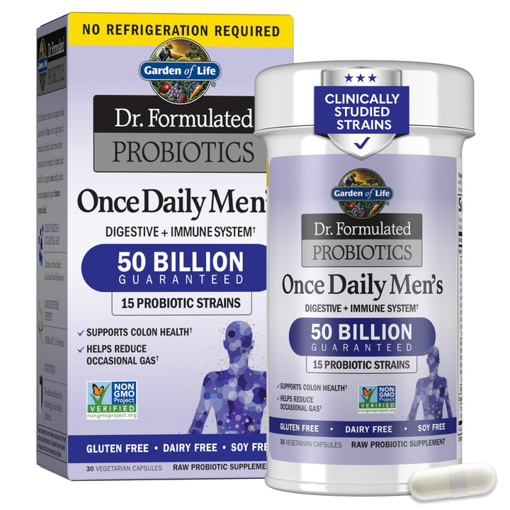 Garden of Life Dr. Formulated Probiotics for Men, 50 Billion CFU, 30 Count