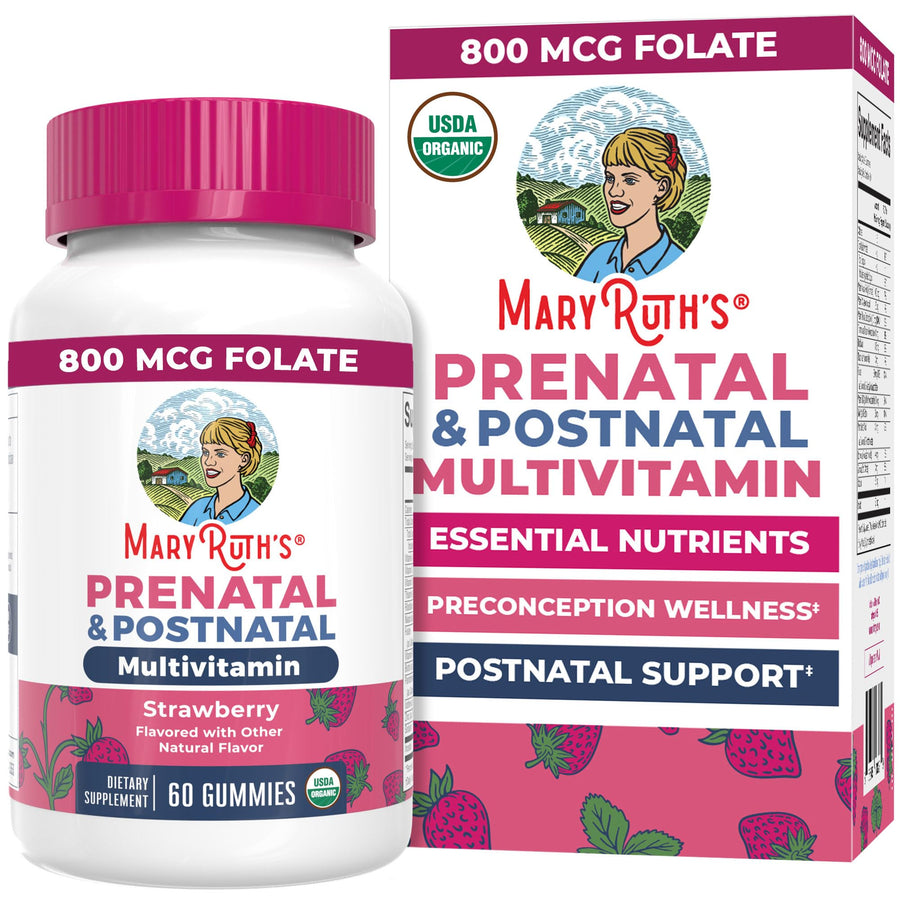 MARYRUTH'S Prenatal Gummies, Organic, 30 Count