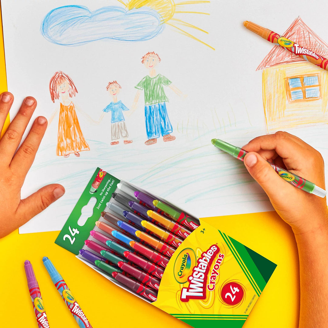 Crayola Twistables Crayons Coloring Set, Mini, Assorted, 24 Count
