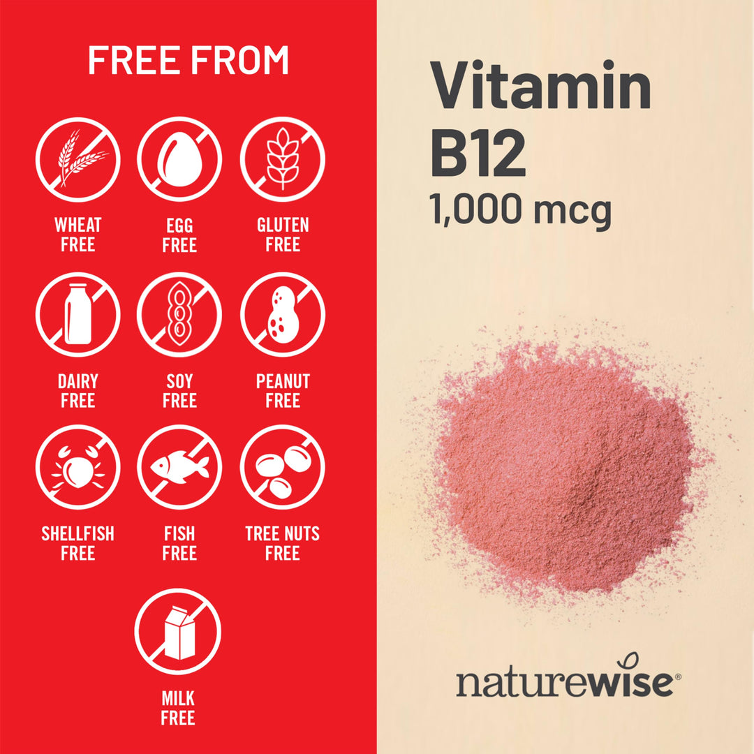 NatureWise Vitamin B12 Supplement, 1000 mcg, 150 Count