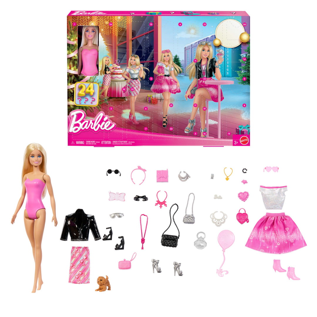 Barbie Doll Holiday Advent Calendar, 24 Count