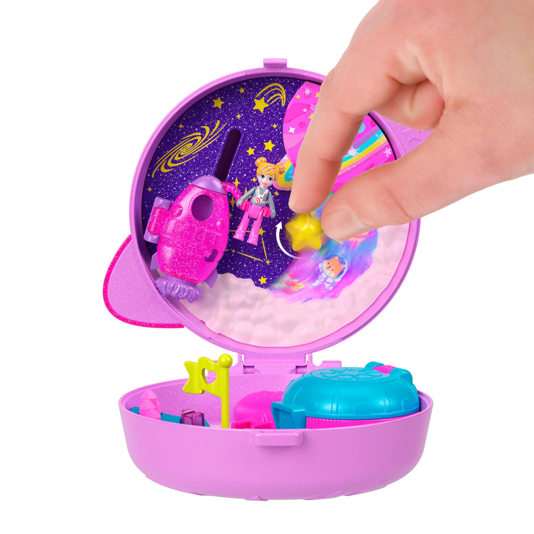 Polly Pocket Dolls and Playset, Planet Polly Space Casket, 1 Count