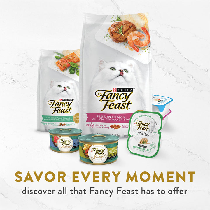 PURINA Fancy Feast Senior Wet Cat Food, Chicken, 16 Count