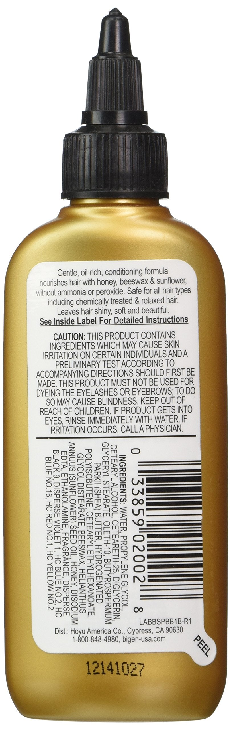 Bigen Semi Permanent Hair Color, Bluest Black, 3 oz