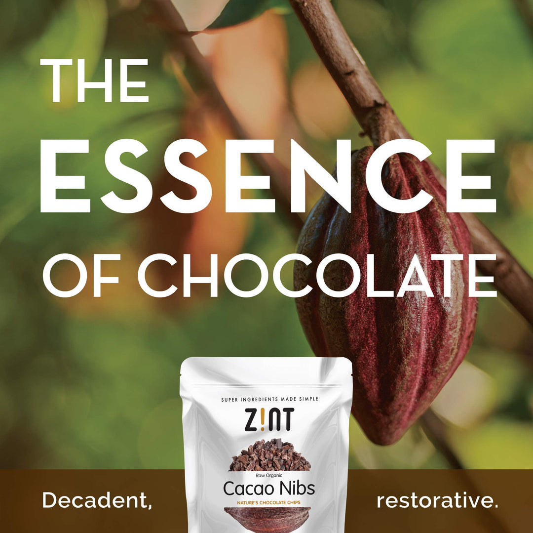 Zint Raw Organic Cacao Nibs, 8 oz