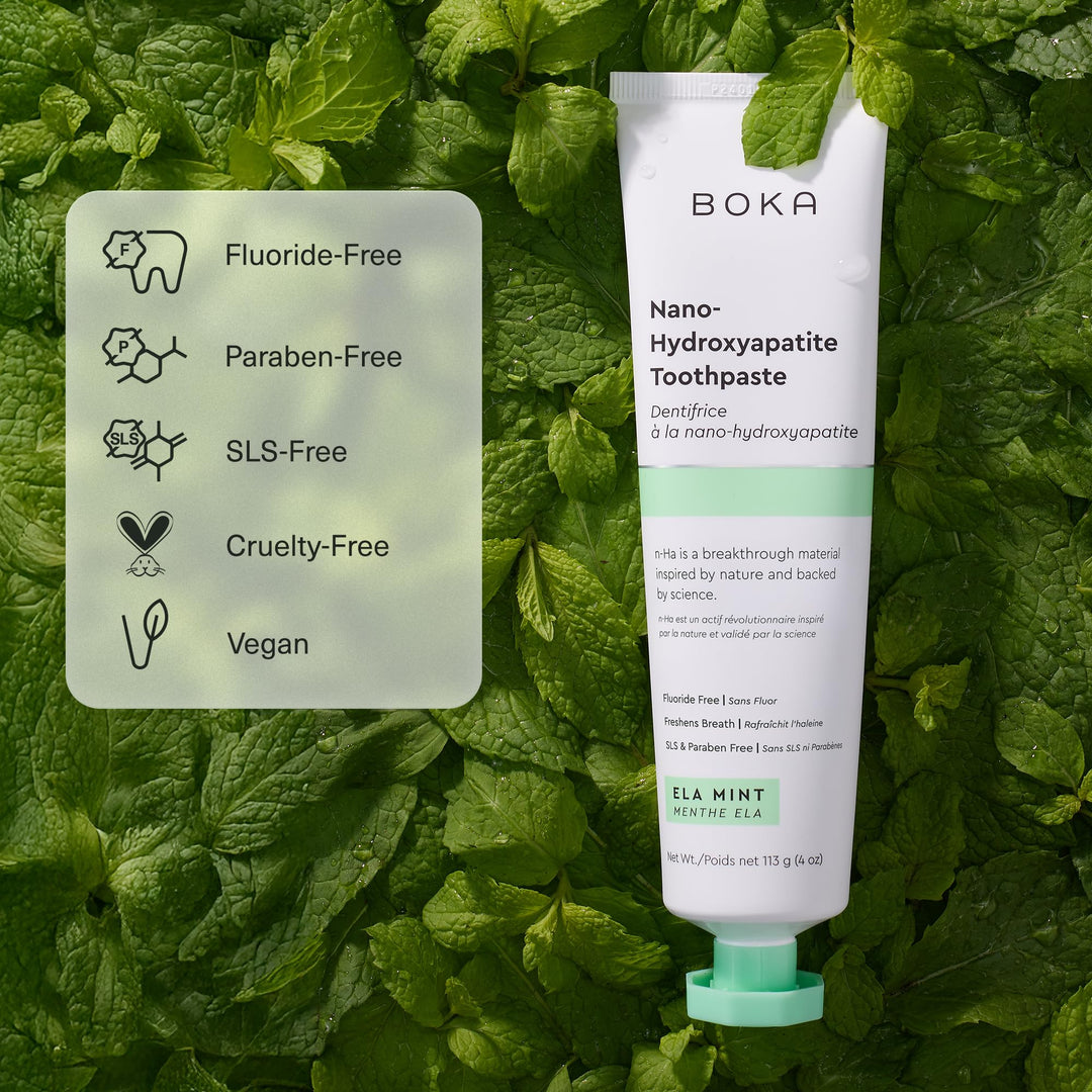 Boka Toothpaste, Nano Hydroxyapatite, Fluoride Free