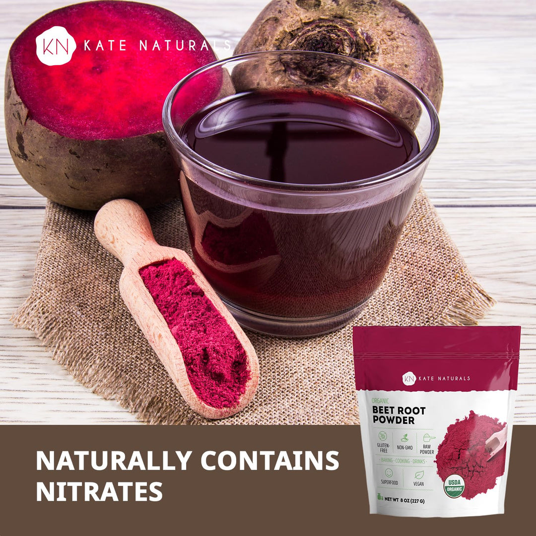 Kate Naturals Organic Beet Root Powder, 8 oz