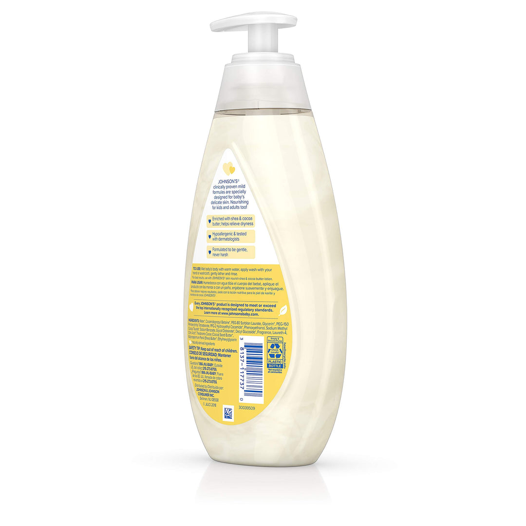 Johnsons Baby Wash, Shea & Cocoa Butter, 16.9 fl oz