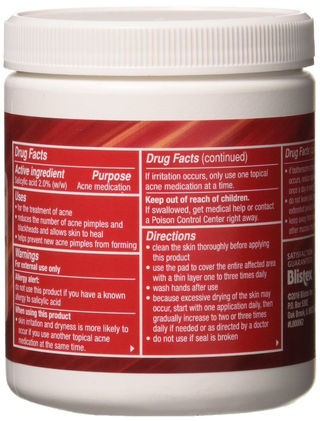 Stridex Single-Step Acne Control Pads, Maximum, Alcohol Free, 90 Count
