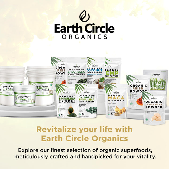 Earth Circle Organics Maca Powder, Yellow, 8 oz