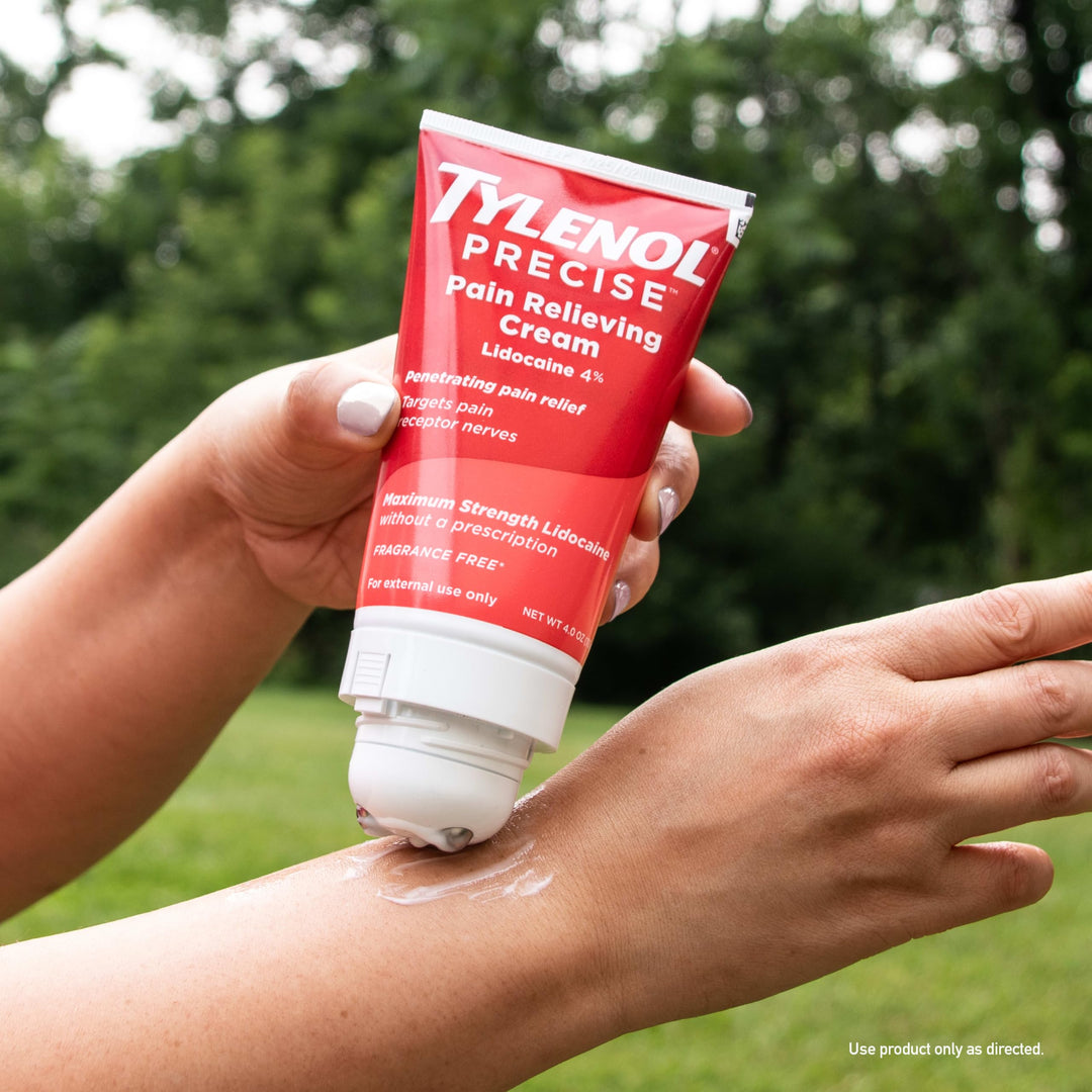 Tylenol Maximum Strength Lidocaine Pain Relieving Cream, Fragrance Free, 4 oz