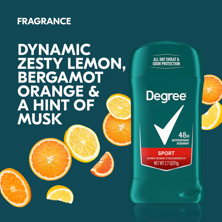 Degree Sport Invisible Antiperspirant & Deodorant Stick, 2.7 oz