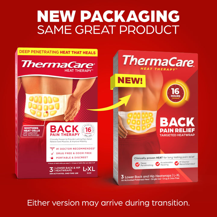 ThermaCare Advanced Lower Back & Hip Heat Wraps, 5 Count