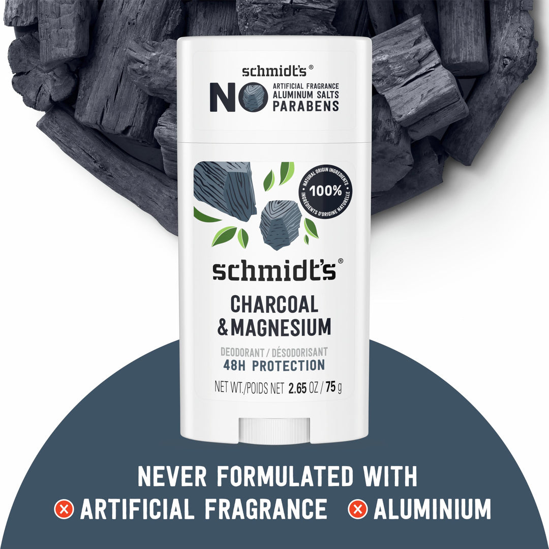 Schmidt's Deodorant, Charcoal & Magnesium, 2.65 oz