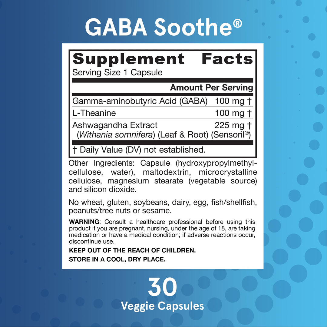 GABA Soothe, 30 Count