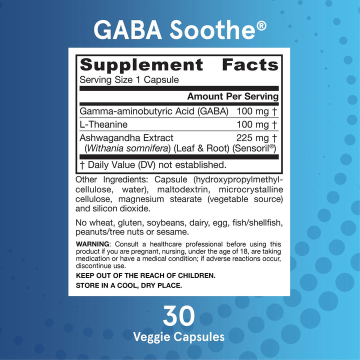 GABA Soothe, 30 Count