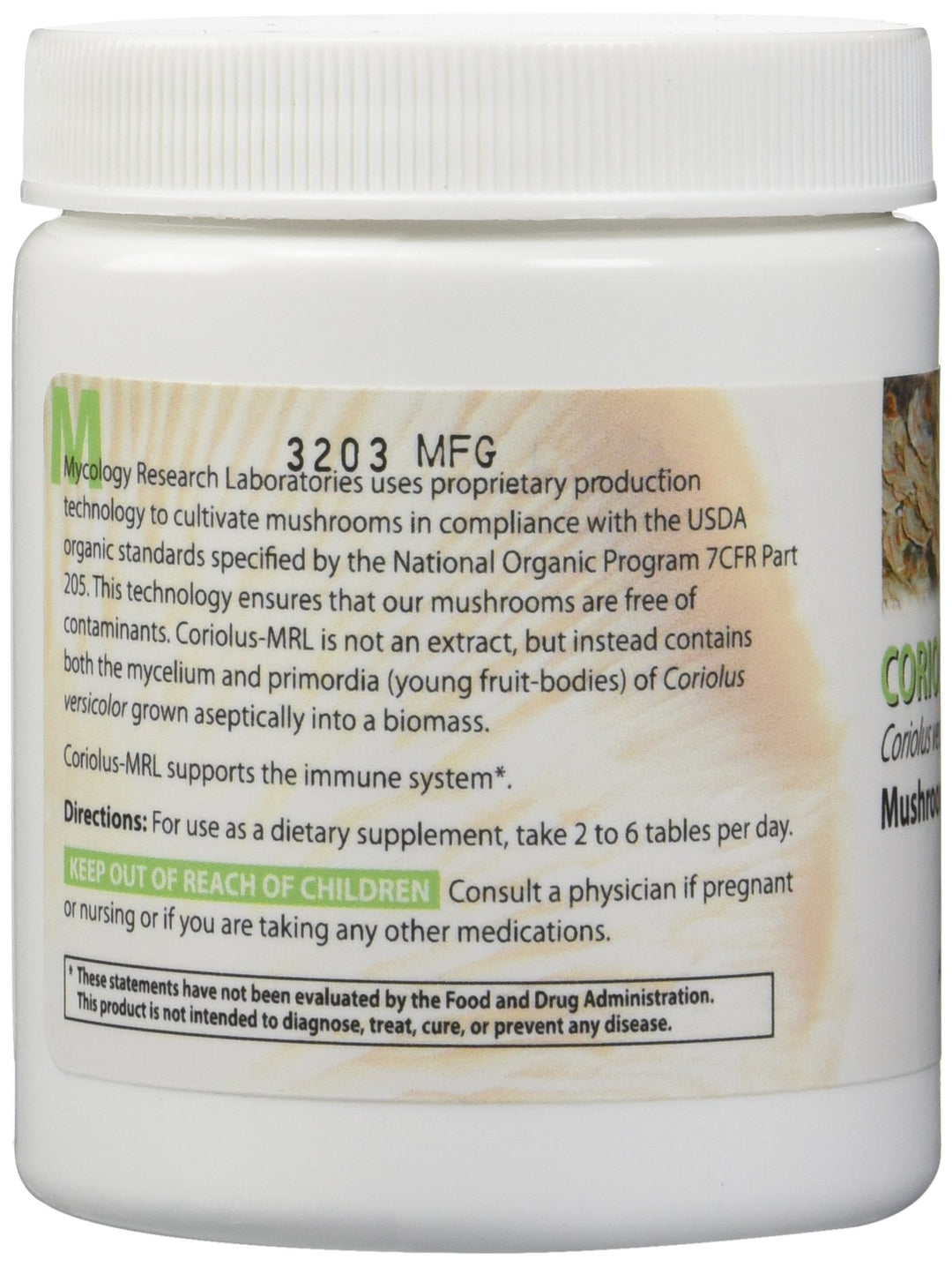 Mycology Research Labs Coriolus Versicolor, 500 mg, 90 Count