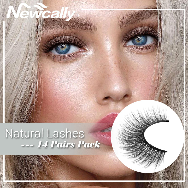 Newcally False Eyelashes, 14 Count
