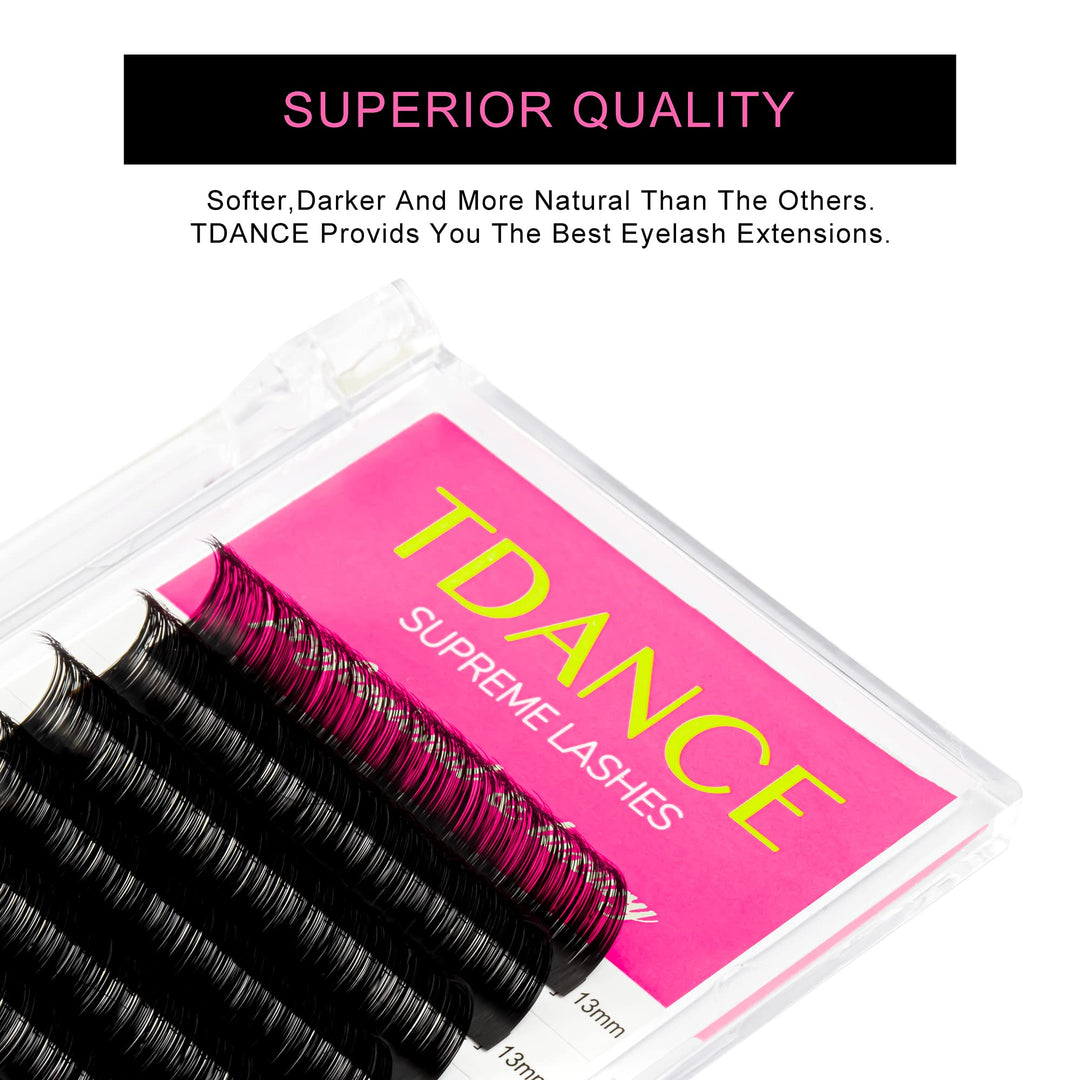 TDance Lash Extension, 0.03 C, 19 mm