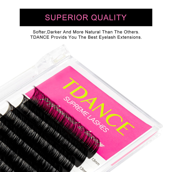 TDance Lash Extension, 0.03 C, 19 mm