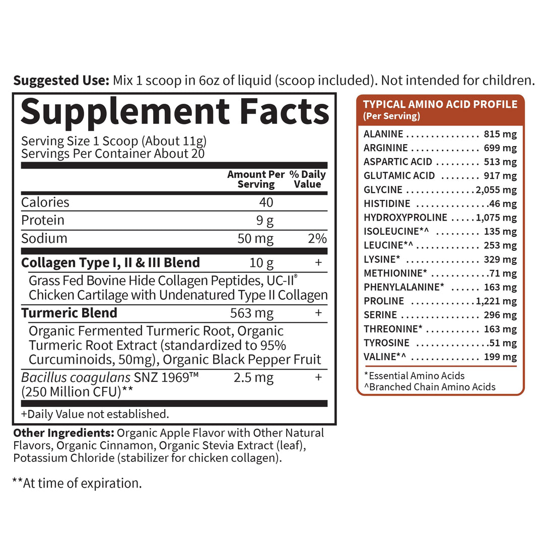 Garden of Life Collagen Powder, Apple Cinnamon