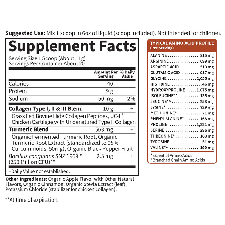 Garden of Life Collagen Powder, Apple Cinnamon