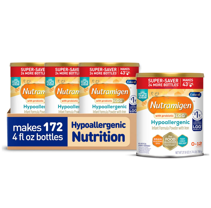 Enfamil Nutramigen Hypoallergenic Baby Formula, Lactose Free, 111.2 oz
