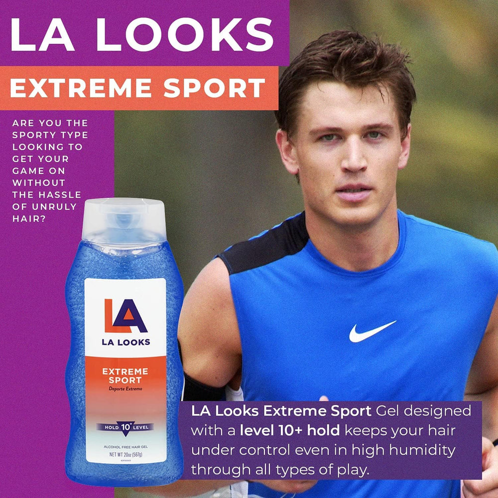 L.A. Looks Styling Hair Gel, Extreme Sport, 20 oz