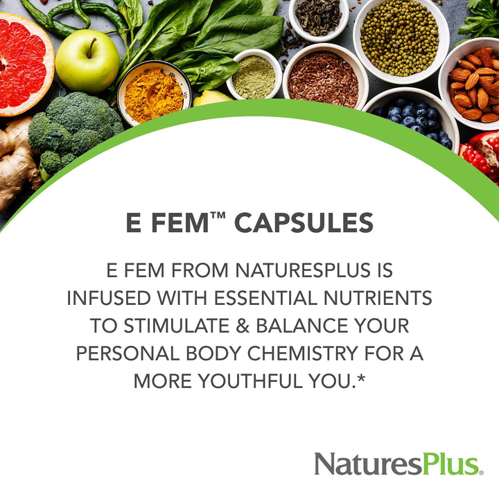 Nature's Plus E Fem For Women, 60 Count