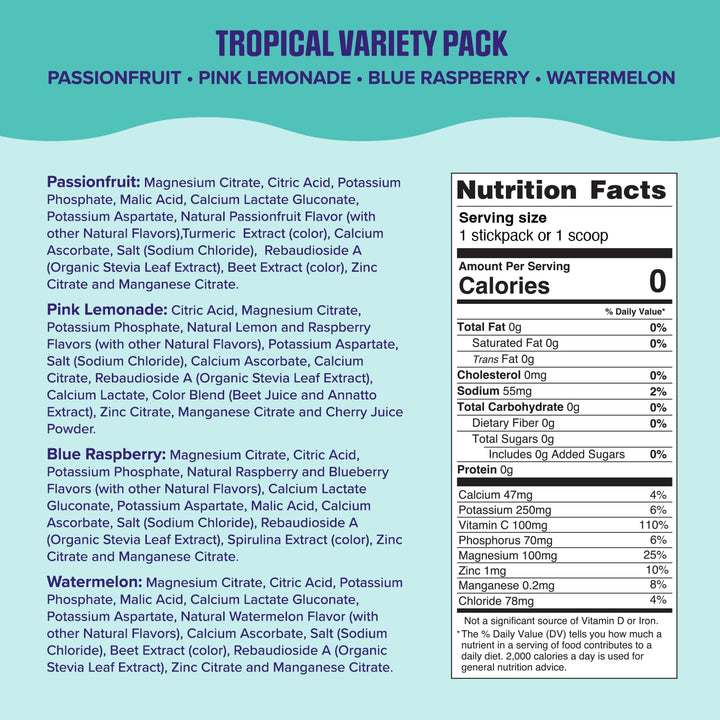 Ultima Replenisher Electrolyte Packets, Tropical Variety, 20 Count