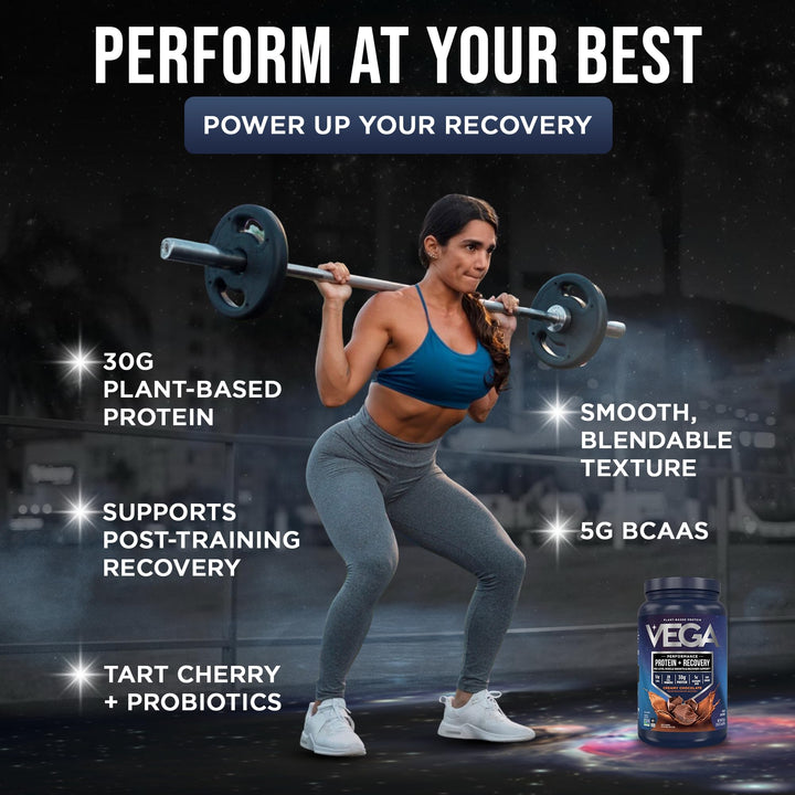 Vega Protein Plus Recovery, Chocolate, 28.8 oz