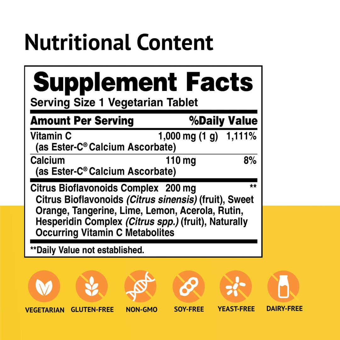 American Health Ester-C 1000 mg, 45 Count